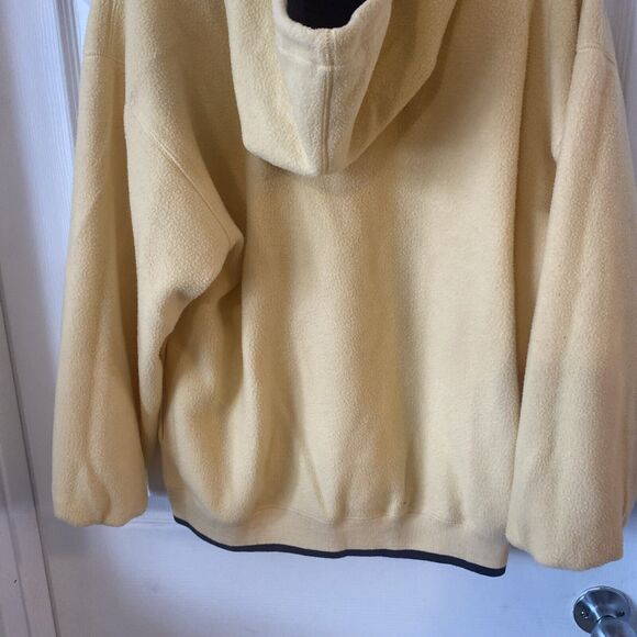 Vintage Thunderbird Rainy Lake Fleece Hoodie Size Medium Benison Pullover - Picture 9 of 12